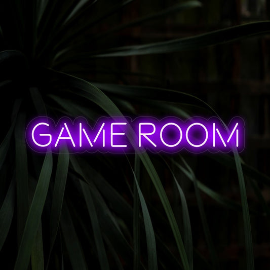 "Game Room Neon Sign" - Pulsing with excitement, a focal point for game rooms and entertainment spaces, amplifying the thrill of gaming adventures.