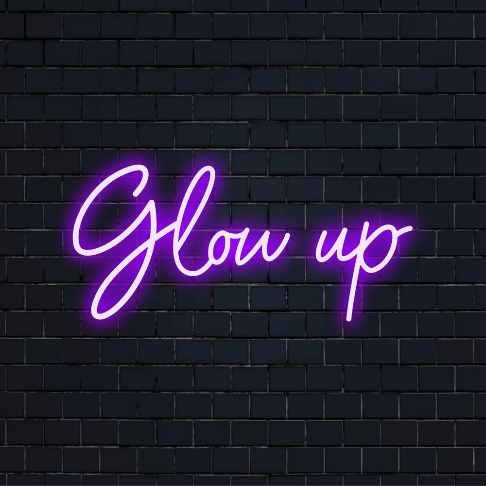 Glow Up – LED-Neon-Schriftzug