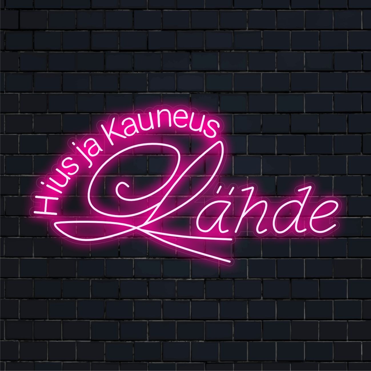 Hius и Kauneus Lähde – светещи LED неонкилти