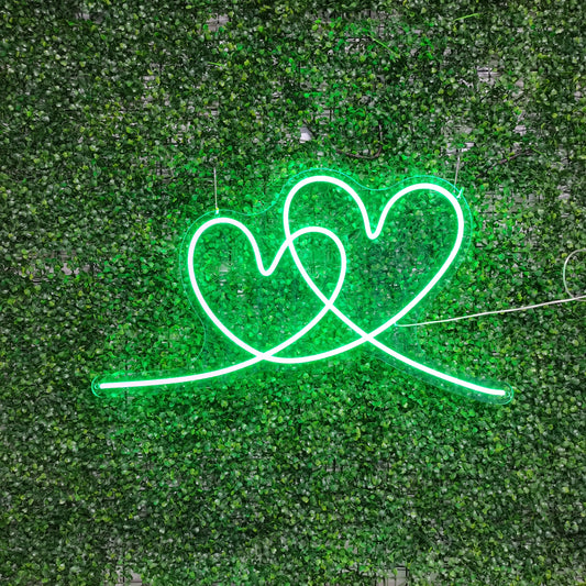 Hearts Neon Sign - The Art Neon