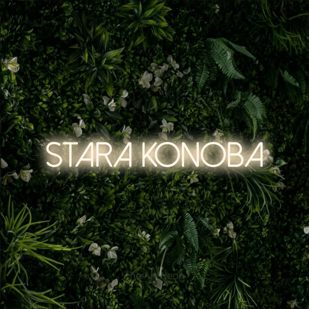 LED neon sign reading “STARA KONOBA”, arranged in a single line.