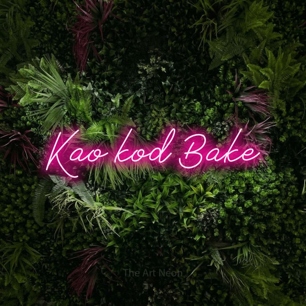 LED neon sign reading “Kao kod Bake”, arranged in a single line.