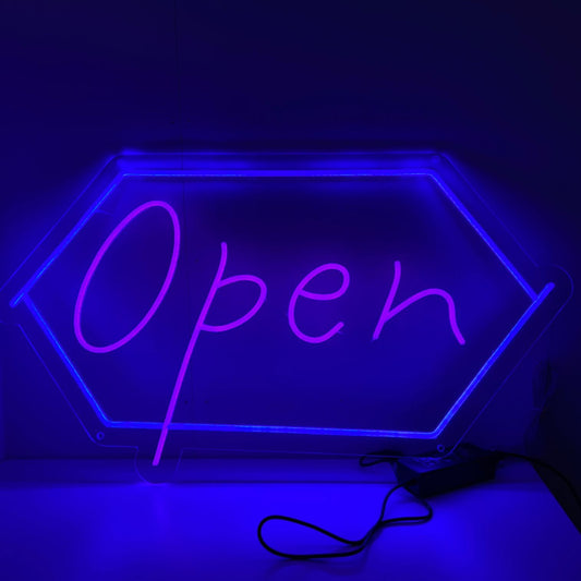 Open Neon felirat