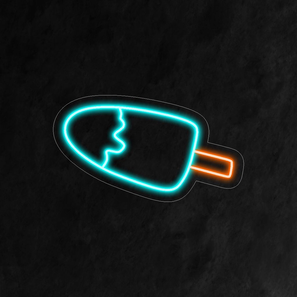"Insegna al neon del gelato": un'aggiunta dolce e deliziosa che mette in mostra l'iconico cono gelato e crea un'atmosfera allegra e invitante nelle gelaterie o negli spazi a tema dessert.