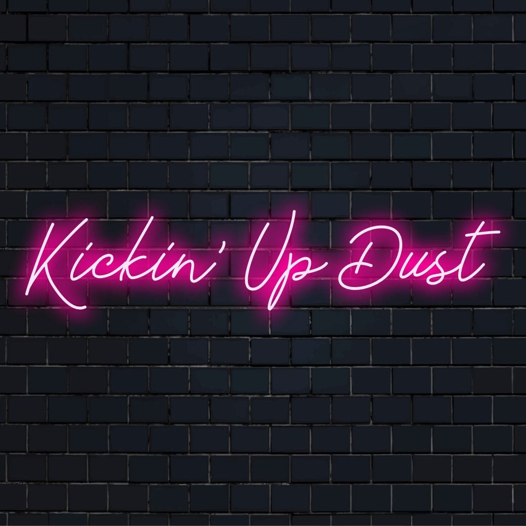 Kickin' Up Dust LED Neon Signs - Unique, Custom Decor – The Art Neon