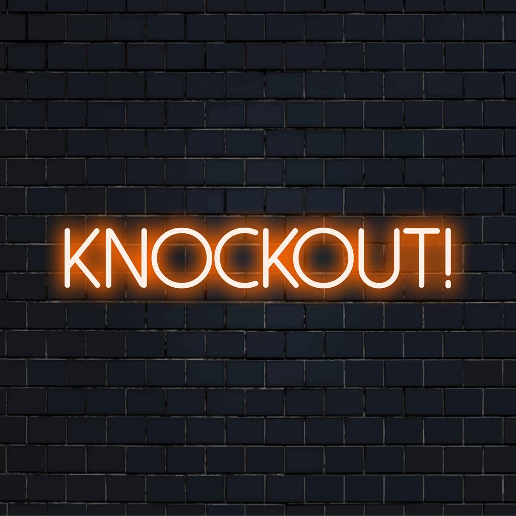 Knockout! LED Neon Signs - Unique Custom Neon Light Decor – The Art Neon