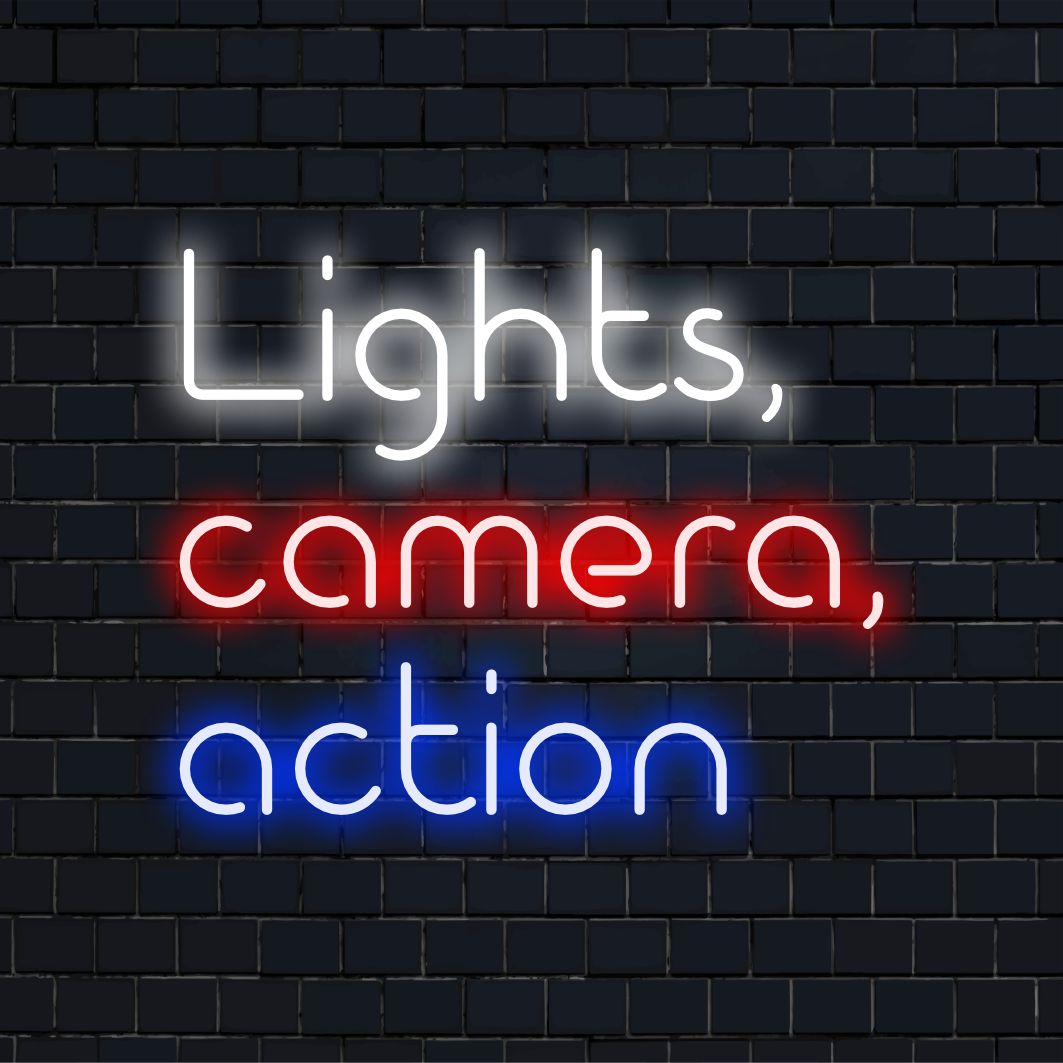 Lights, Camera, Action LED Neon Signs: Custom, Unique Décor – The Art Neon