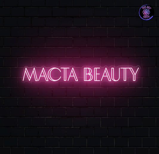 Custom LED Neoonsilt – “MACTA BEAUTY”