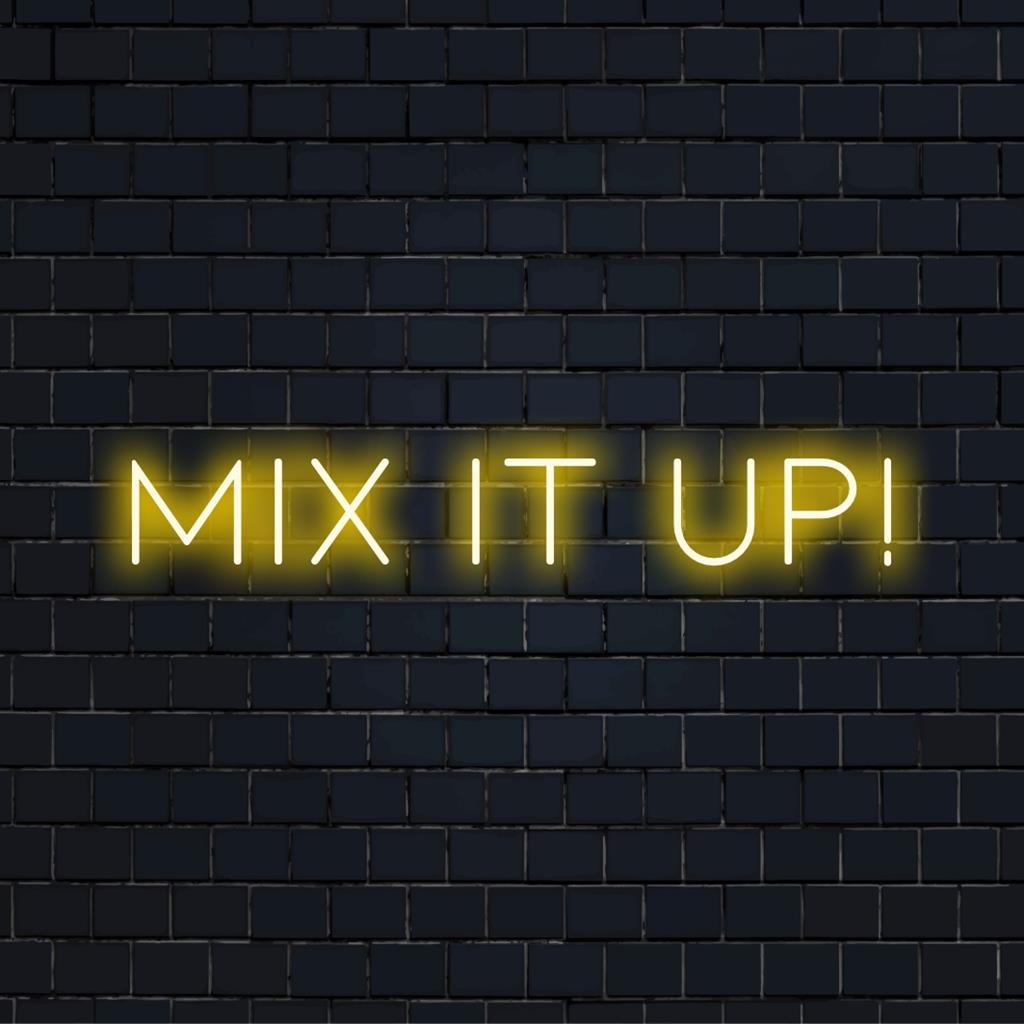 Vibrant custom-made LED neon sign featuring playful and dynamic light configurations, perfect for modern decor enhancement.