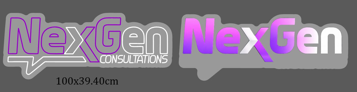 Custom Neon Sign – NexGen Consultations Logo