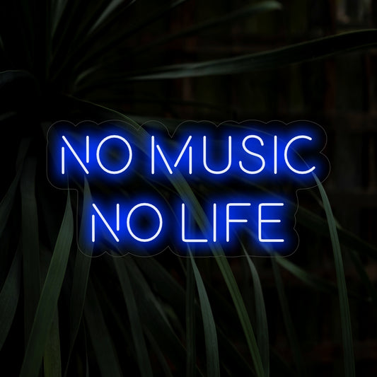"No Music No Life Neon Sign" is a musical and vibrant addition, perfect for spaces that celebrate the power of music. Illuminate with melodic inspiration!