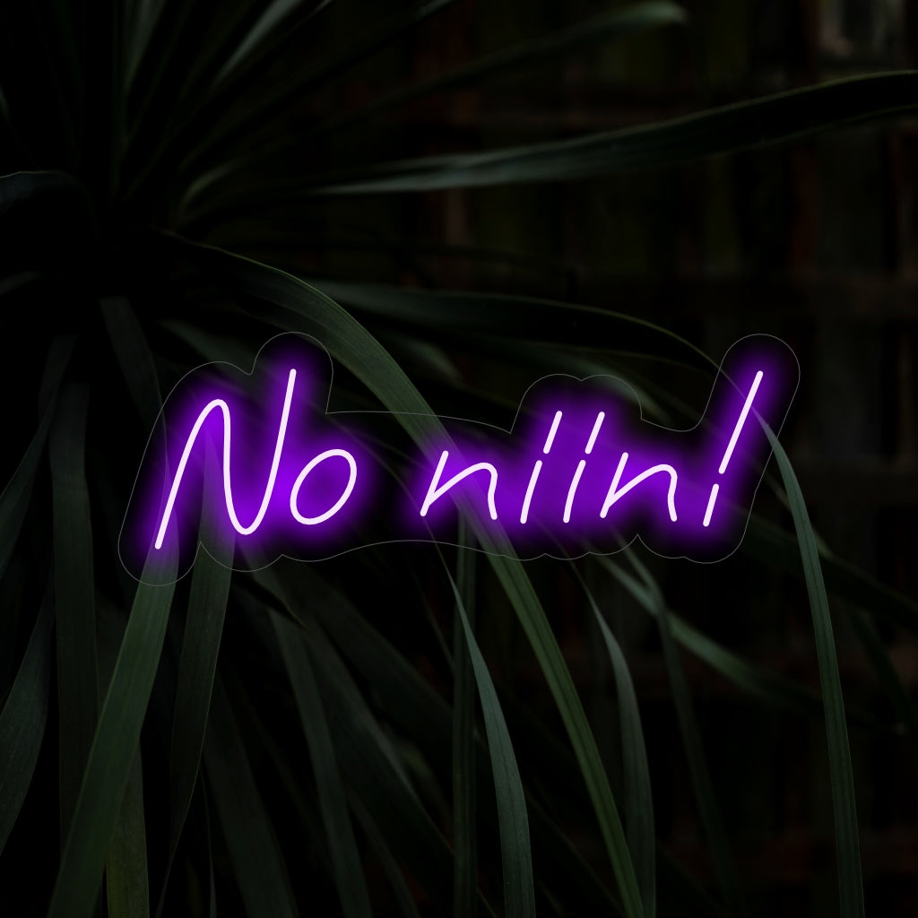 "No Niin! Neon Sign" is a unique and playful addition, perfect for spaces that appreciate a touch of Finnish charm. Illuminate with a distinctive Nordic flair!