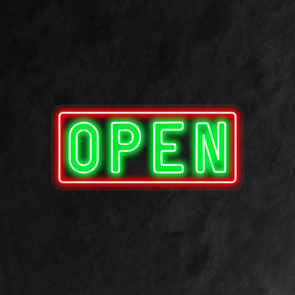 "Open Neon Sign" is a straightforward and timeless addition, perfect for spaces that want to communicate their availability. Illuminate with a clear and welcoming glow!