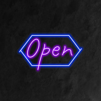 "Open Neon Sign" is a classic symbol of accessibility, perfect for businesses ready to serve. Illuminate with an open and inviting radiance!