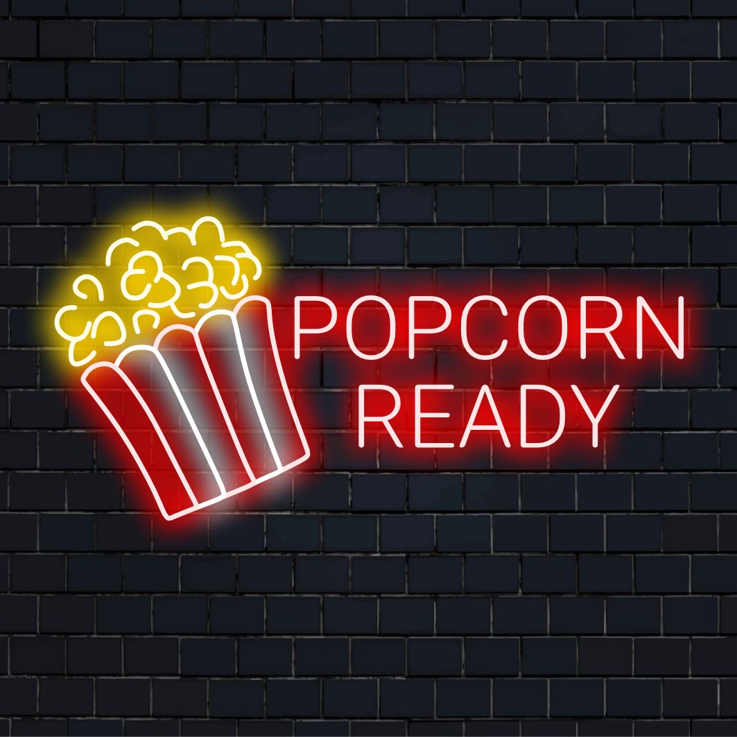 Popcorn Ready LED Neon Signs: Unique Custom Decor – The Art Neon