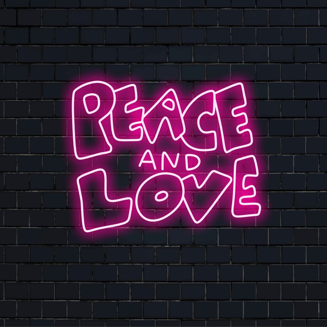 Το "Peace And Love Neon Sign" είναι μια διαχρονική και αρμονική προσθήκη, ιδανική για χώρους που προάγουν την ηρεμία και την ενότητα. Φωτίστε με τα διαρκή σύμβολα της ειρήνης και της αγάπης!