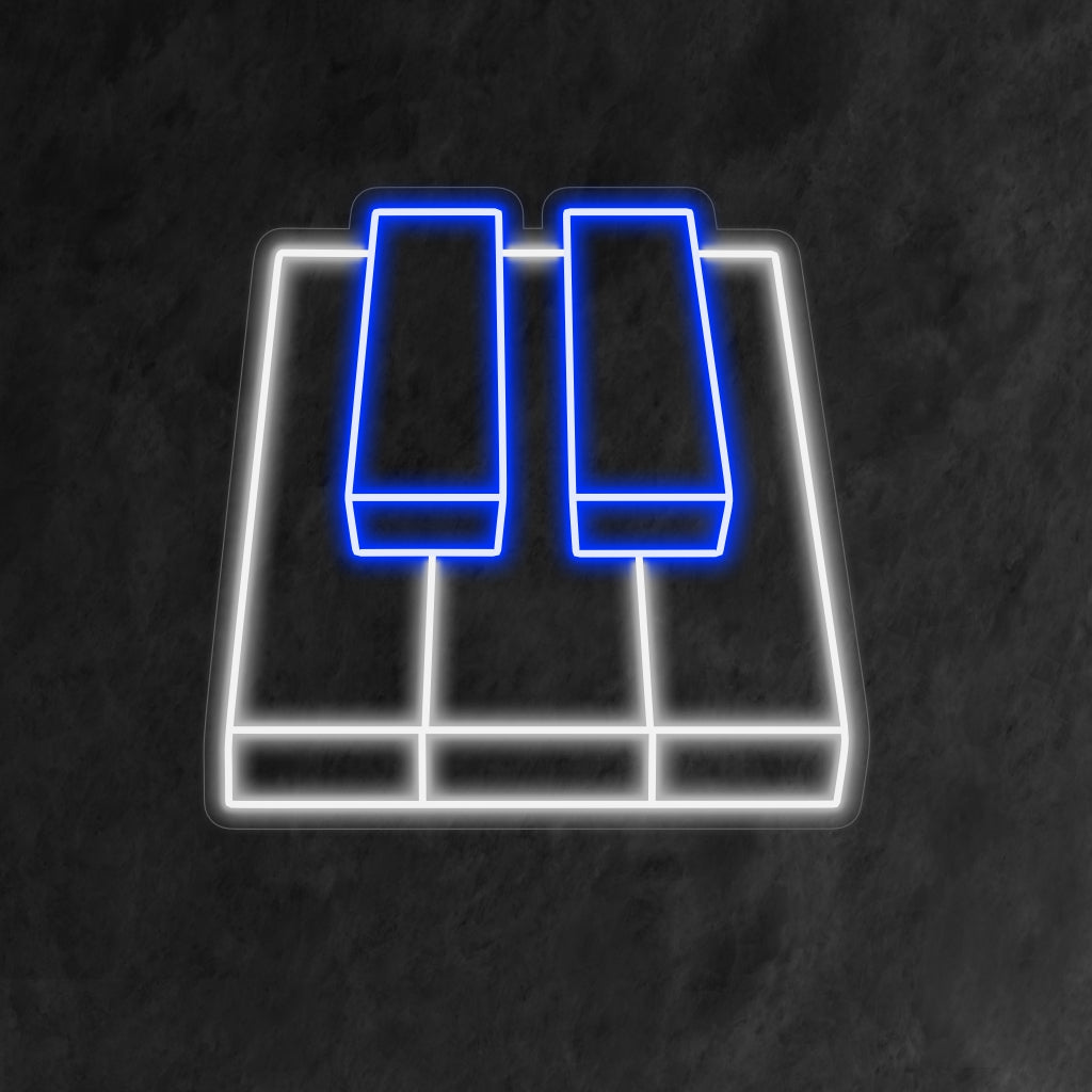 Musical Harmony: Piano Keyboard Neon Sign | The Art Neon