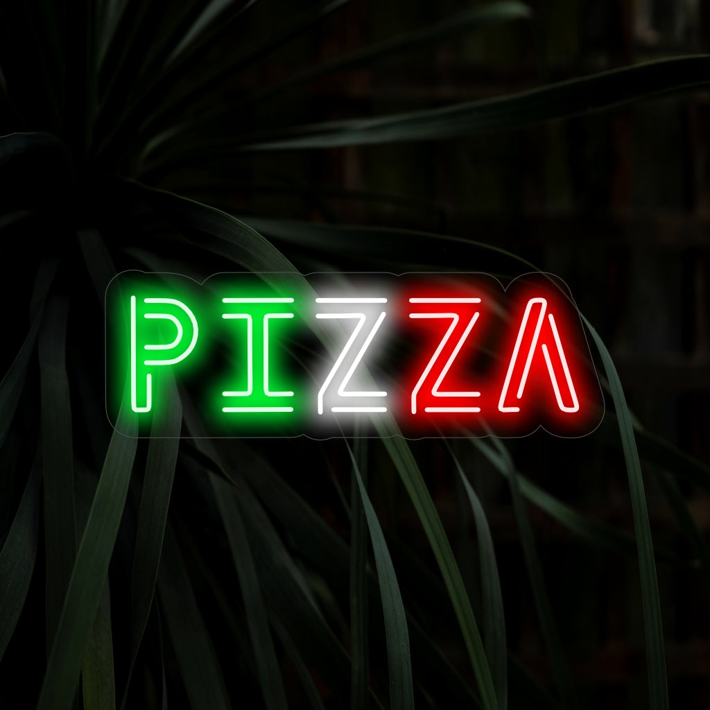 "Pizza Neon Sign" is a mouthwatering and iconic addition for pizzerias and pizza enthusiasts. Illuminate with the savory allure of freshly baked pizza!