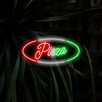 „Pizza Neon Sign“ je pikantní a ikonický doplněk, ideální pro prostory, které oceňují lahodnost pizzy. Osvětlete se chutnou vůní klasického favorita!