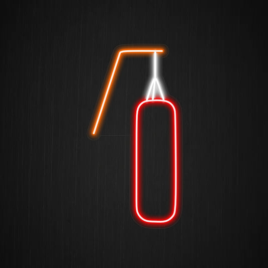 "Punching Bag Neon Sign" is a dynamic and energetic addition, perfect for spaces dedicated to fitness and martial arts. Illuminate with the spirit of strength and determination!