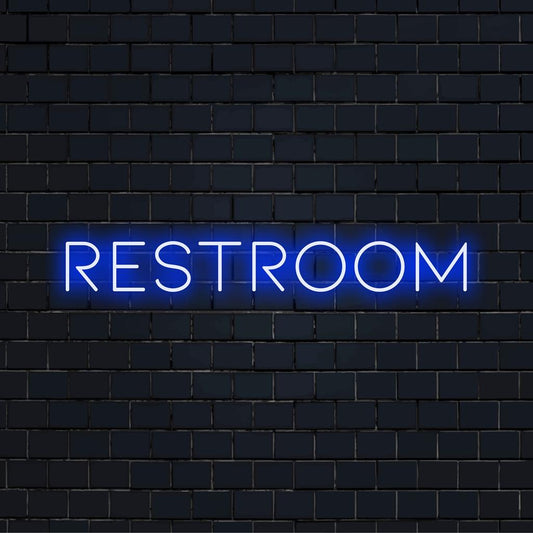 Κομψή φωτεινή επιγραφή τουαλέτας με φως LED, τέλεια προσαρμοσμένη διακόσμηση για να προσθέσετε μια λαμπερή πινελιά σε κάθε χώρο μπάνιου.