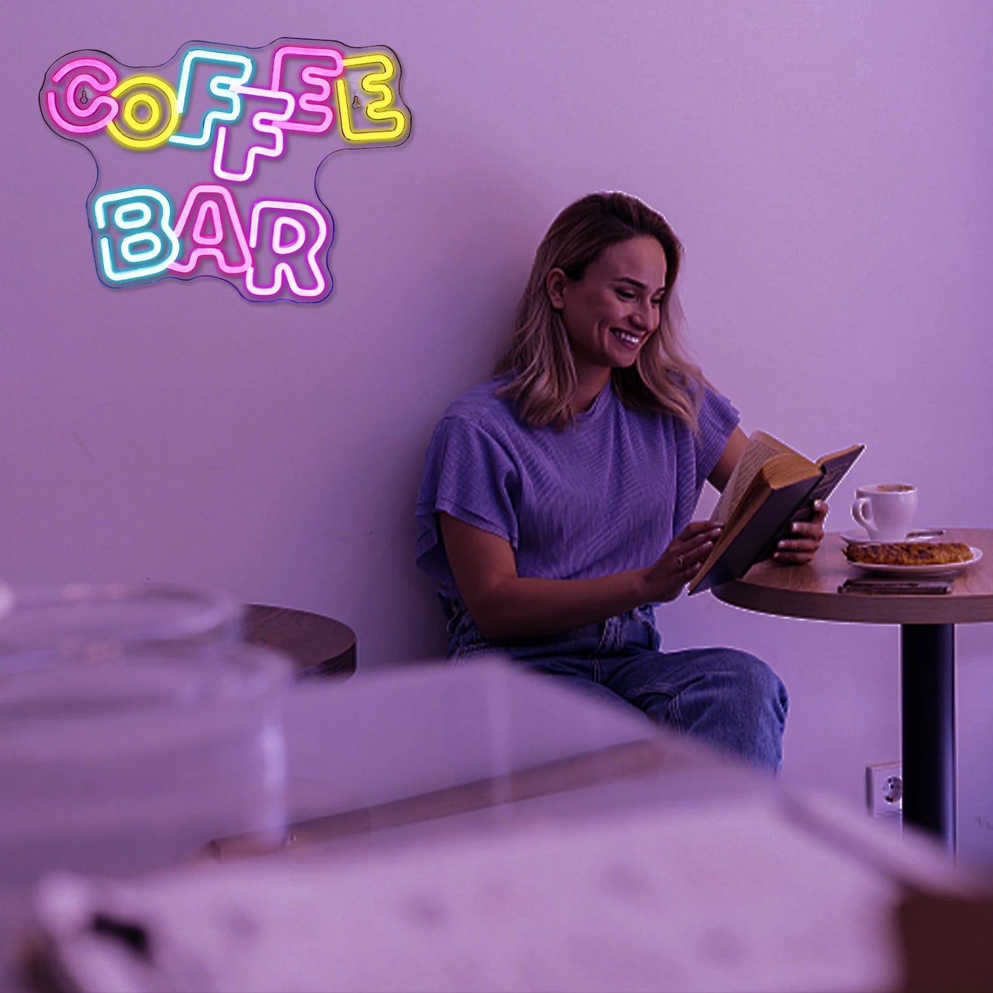 Coffee Bar 5V Mini USB LED Neon Sign - Budget Friendly