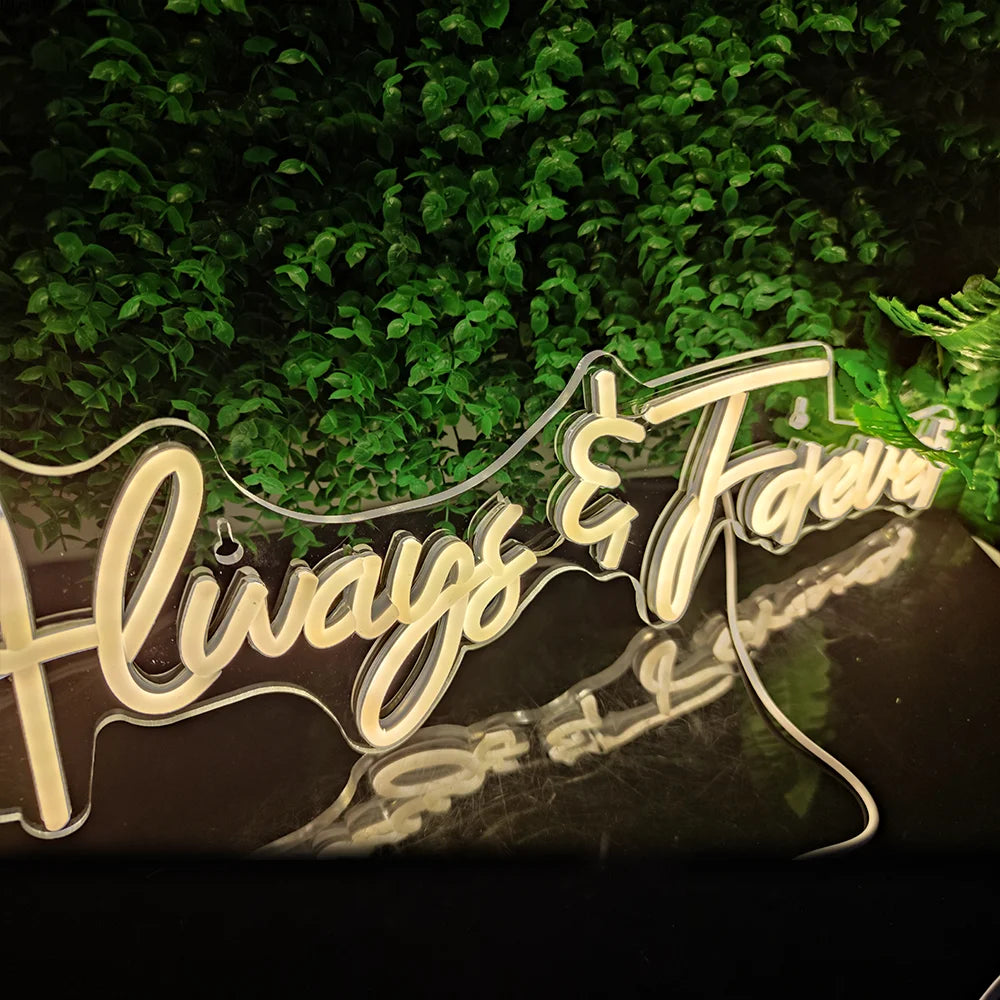 Insegna al neon LED USB Always Forever 5V - Economica