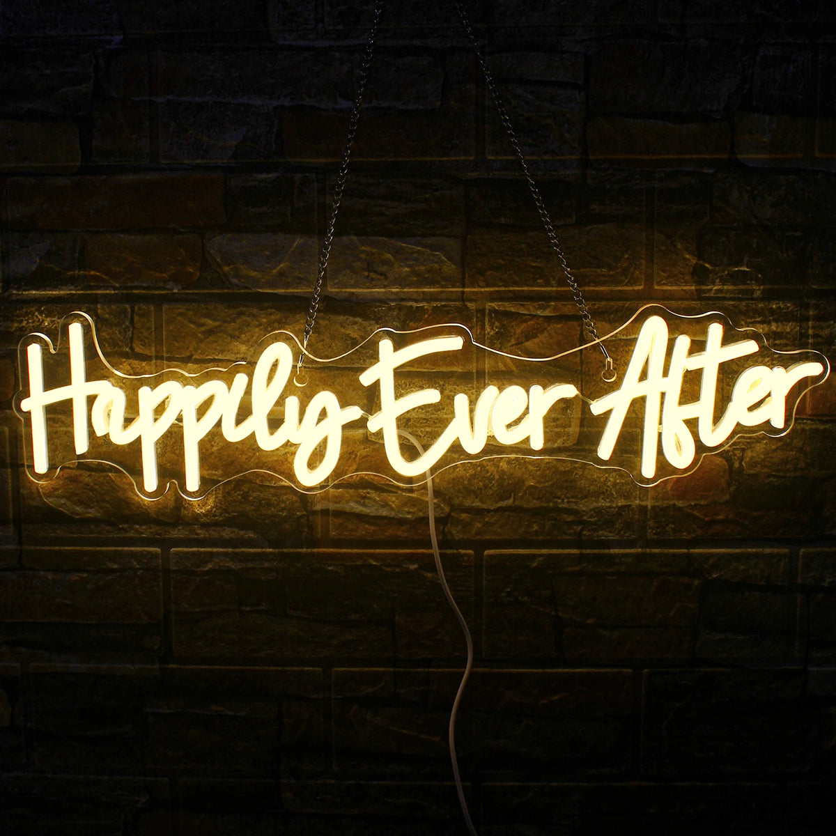 Happily Ever After – LED-Neon-Schriftzug (5 V USB)