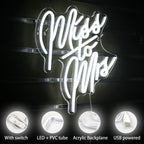 Miss To Mrs 5V mini USB LED fényreklám – pénztárcabarát