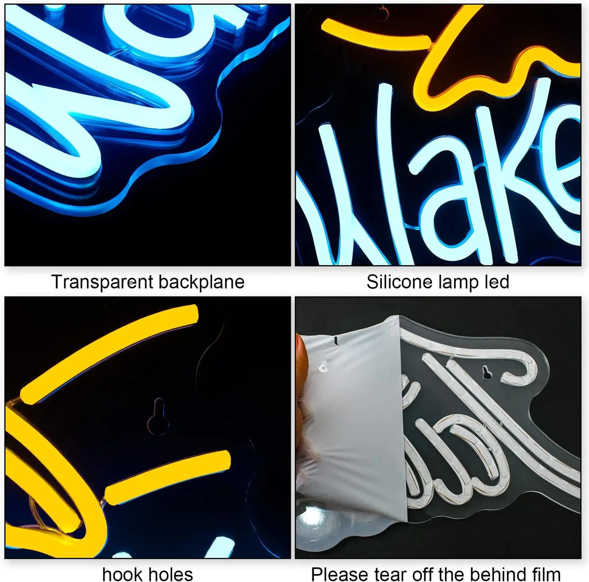 Wake n Bake – Nap – LED-neon felirat (5 V USB)