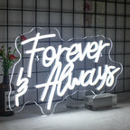 Forever & Always – semn luminos neon LED (5 V USB)