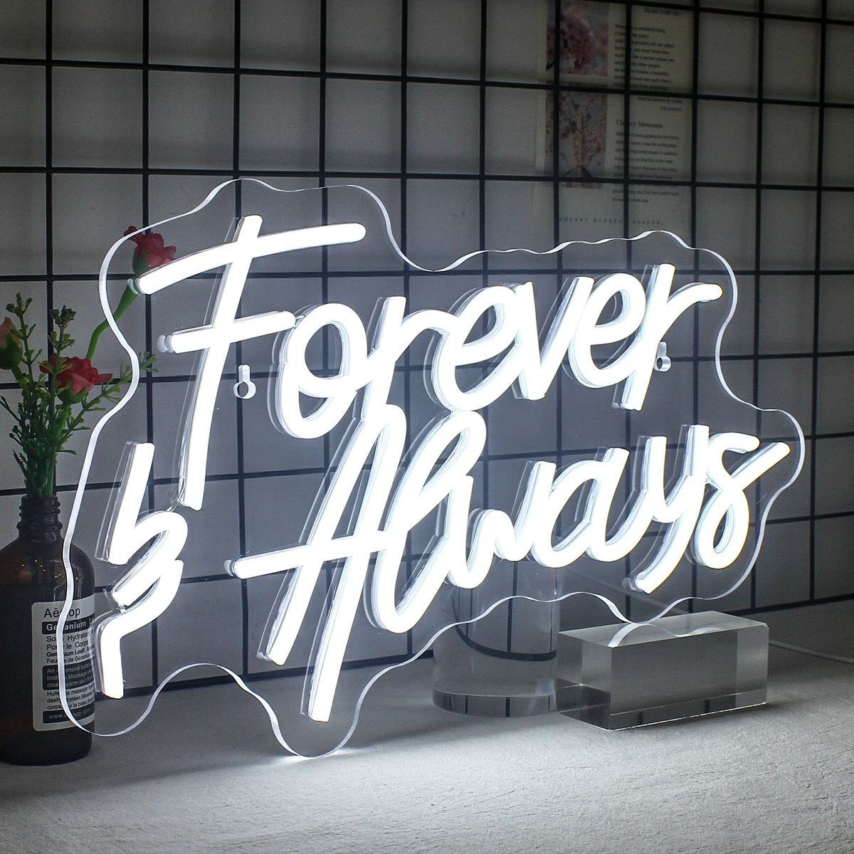 Forever & Always – néon LED (5 V USB)