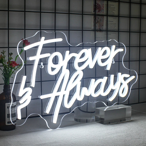 Forever & Always 5V USB LED Neon Sign - Budget Friendly