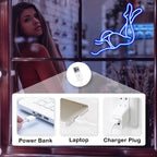 Čutne ženske noge – LED neonska dekoracija (5 V USB)