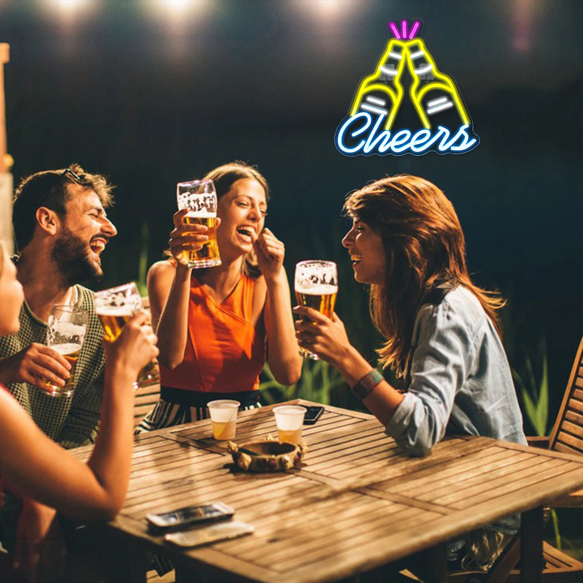 Bar Cheers 5V USB LED fényreklám - Pénztárcabarát