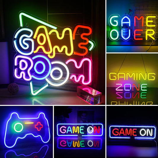 Game Room 5V Mini USB LED Neon Sign - Budget Friendly