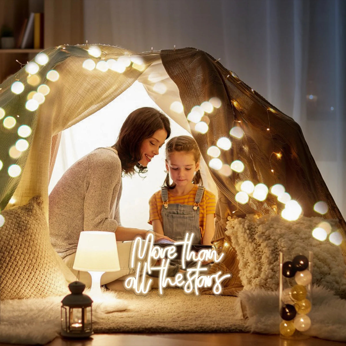 More Than All The Stars – LED-neon felirat (5 V USB)