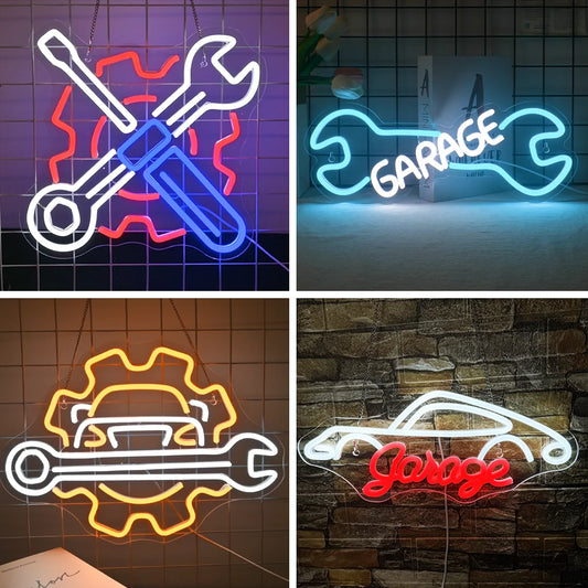 Garage 5V Mini USB LED Neon Sign - Budget Friendly