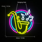 Saksofon – neon LED (5 V USB)