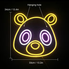 Аниме мечка – LED неонова табела (5 V USB)