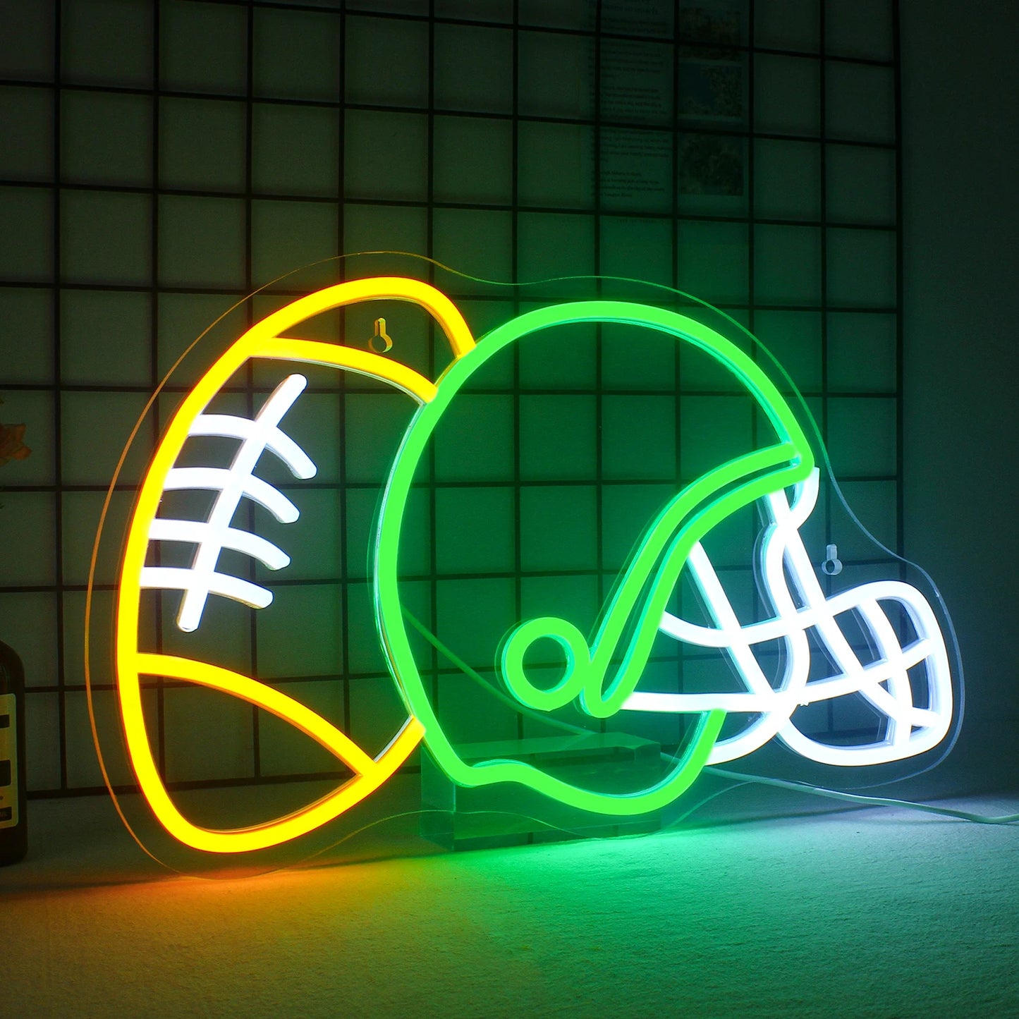 Rugby Helmet 5V Mini USB LED Neon Sign - Budget Friendly