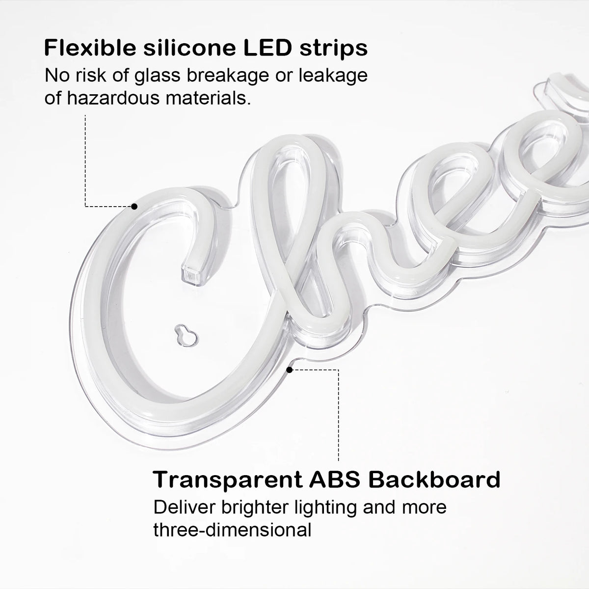 Cheers – LED-neonbord (5 V USB)