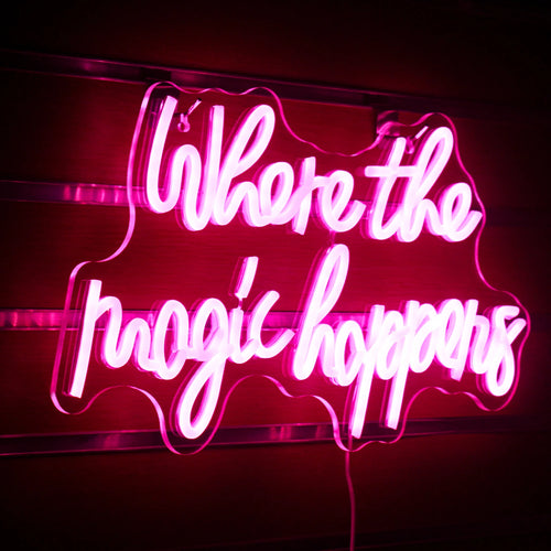 Where The Magic Happens – semn luminos neon LED (5 V USB)