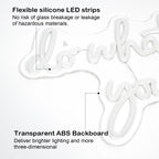 do what you love – Herz – LED-Neonschild (5 V USB)
