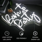Born to Party – LED-neon felirat (5 V USB)
