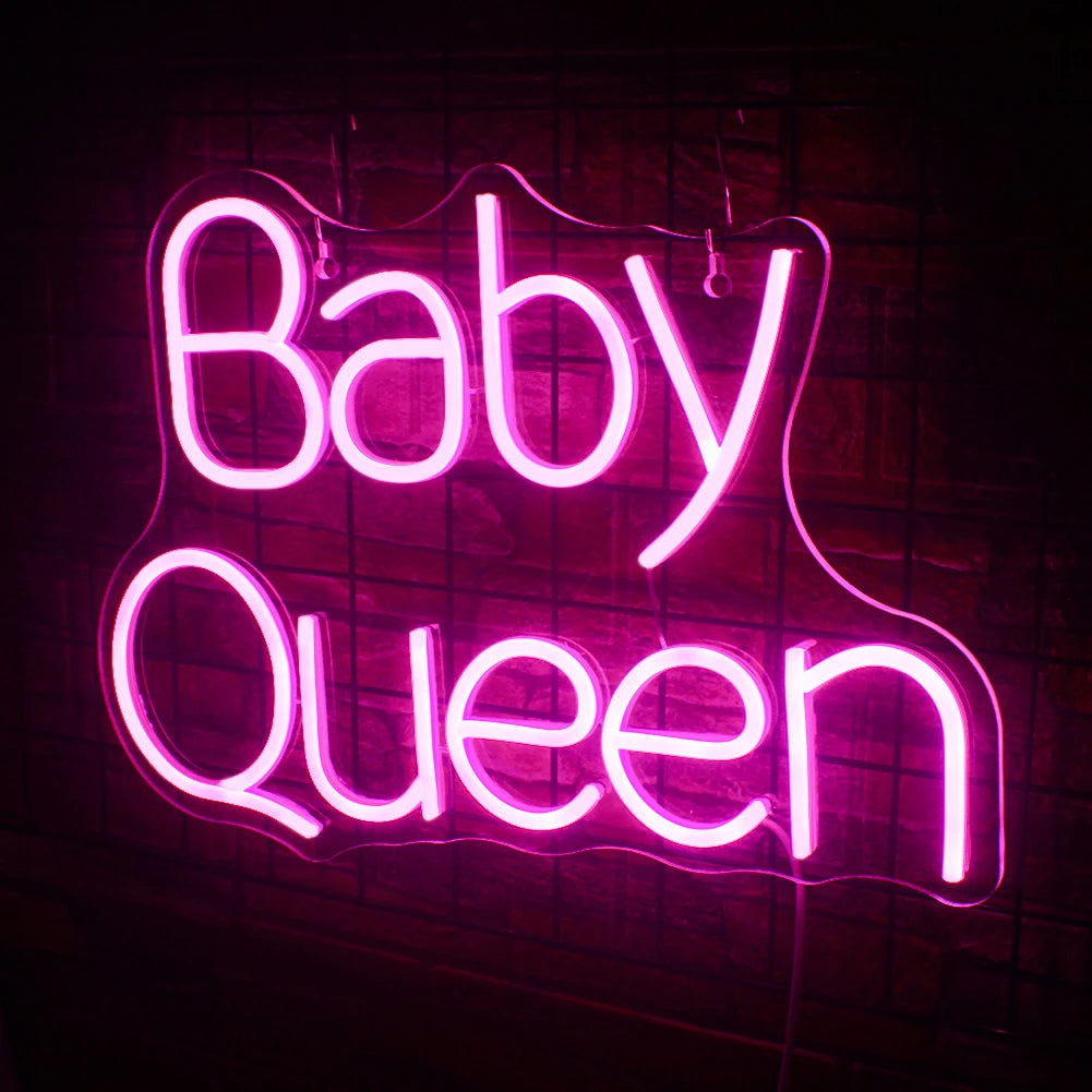 Baby Queen 5 V USB LED-neoonmärk – eelarvesõbralik