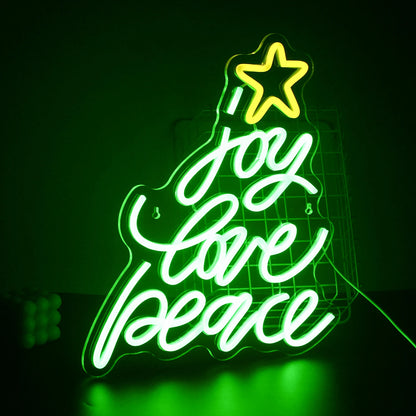 Christmas Tree 5V USB LED Neon Sign - Budget Friendly