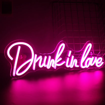 Drunk In Love 5V Mini USB LED Neon Sign - Budget Friendly