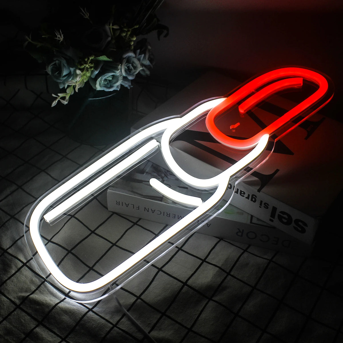 Huulepulk – LED-neoonsilt (5 V USB)