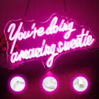 You're Doing Amazing Sweetie – néon LED (5 V USB)